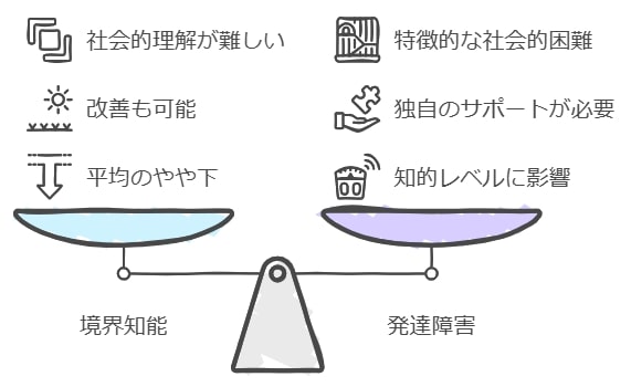 境界知能の特徴と発達障害との違い